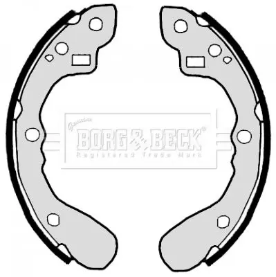 Handler.Part Brake shoe set BORG & BECK BBS6324 1