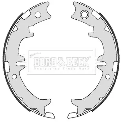 Handler.Part Brake shoe set BORG & BECK BBS6330 1