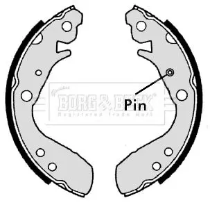 Handler.Part Brake shoe set BORG & BECK BBS6353 2