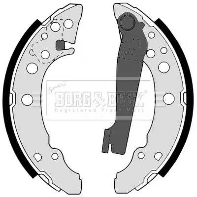 Handler.Part Brake shoe set BORG & BECK BBS6379 1