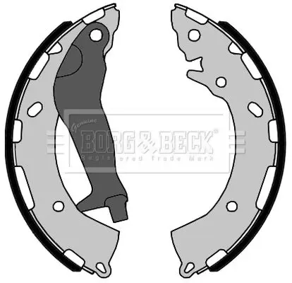 Handler.Part Brake shoe set BORG & BECK BBS6442 1