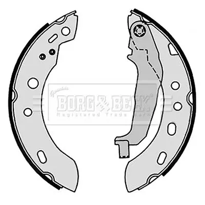 Handler.Part Brake shoe set BORG & BECK BBS6458 2