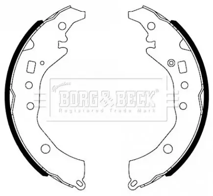 Handler.Part Brake shoe set BORG & BECK BBS6493 1