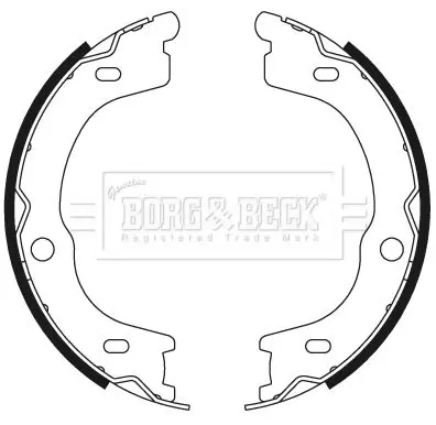 Handler.Part Brake shoe set BORG & BECK BBS6499 2