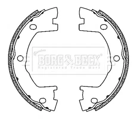 Handler.Part Brake shoe set BORG & BECK BBS6503 1