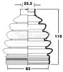 Handler.Part Bellow, driveshaft BORG & BECK BCB2363 1