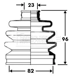 Handler.Part Bellow, driveshaft BORG & BECK BCB2369 1