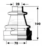 Handler.Part Bellow, driveshaft BORG & BECK BCB2797 1