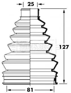 Handler.Part Bellow, driveshaft BORG & BECK BCB6021 1