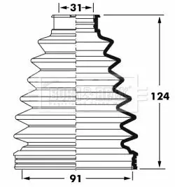 Handler.Part Bellow, driveshaft BORG & BECK BCB6056 1