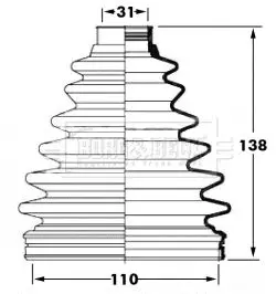 Handler.Part Bellow, driveshaft BORG & BECK BCB6057 1