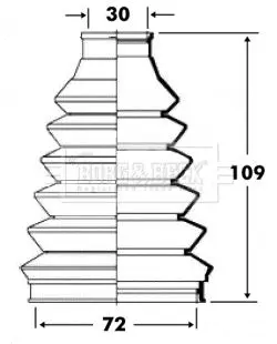 Handler.Part Bellow, driveshaft BORG & BECK BCB6074 1