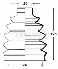 Handler.Part Bellow, driveshaft BORG & BECK BCB6079 1