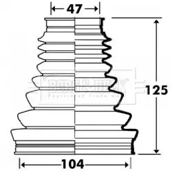 Handler.Part Bellow, driveshaft BORG & BECK BCB2908 1