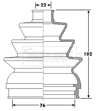 Handler.Part Bellow, driveshaft BORG & BECK BCB6178 1