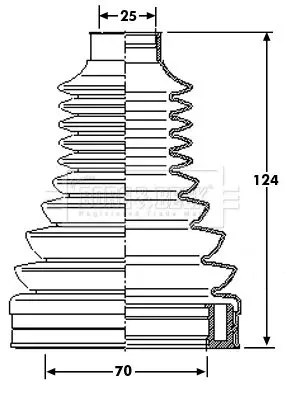 Handler.Part Bellow, driveshaft BORG & BECK BCB6199 1