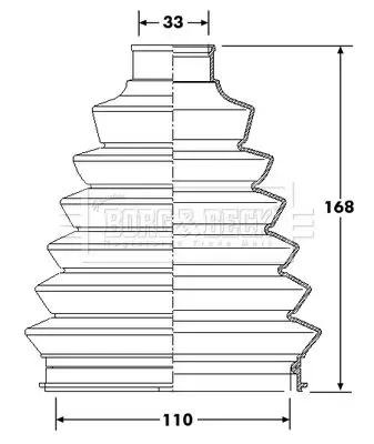 Handler.Part Bellow, driveshaft BORG & BECK BCB6214 1