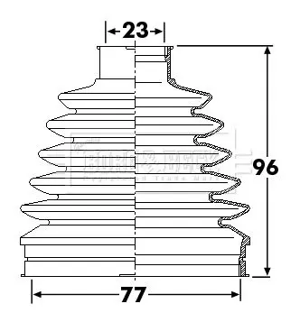 Handler.Part Bellow, driveshaft BORG & BECK BCB6247 1