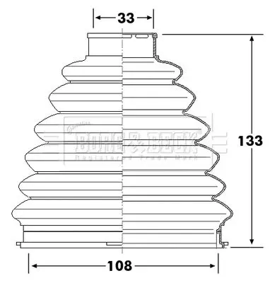 Handler.Part Bellow, driveshaft BORG & BECK BCB6292 1