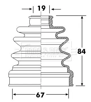 Handler.Part Bellow, driveshaft BORG & BECK BCB6309 1