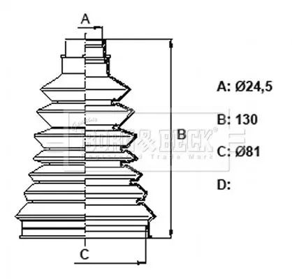 Handler.Part Bellow, driveshaft BORG & BECK BCB6337 1