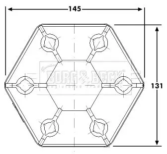 Handler.Part Joint, propshaft BORG & BECK BDC102 1