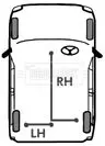 Handler.Part Cable, parking brake BORG & BECK BKB1034 2