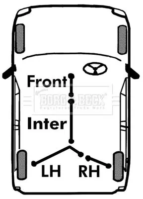 Handler.Part Cable, parking brake BORG & BECK BKB3109 2