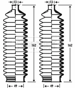 Handler.Part Bellow, steering BORG & BECK BSG3285 1