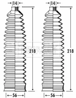 Handler.Part Bellow, steering BORG & BECK BSG3289 1