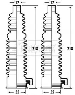 Handler.Part Bellow, steering BORG & BECK BSG3301 1