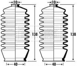 Handler.Part Bellow, steering BORG & BECK BSG3377 1