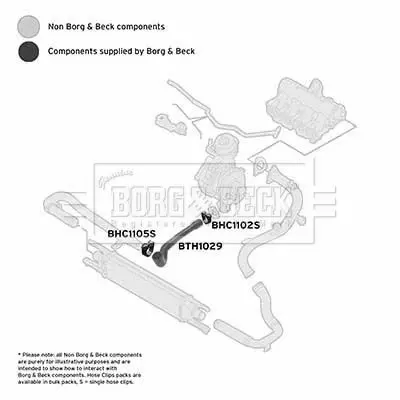 Handler.Part Charger intake hose BORG & BECK BTH1029 3