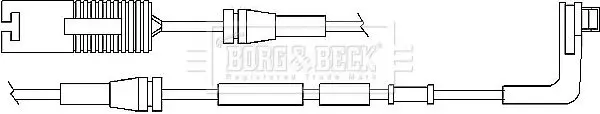 Handler.Part Warning contact, brake pad wear BORG & BECK BWL3011 2