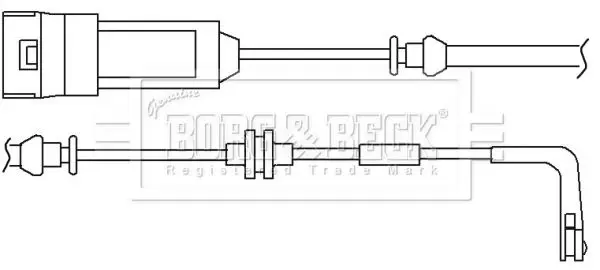 Handler.Part Warning contact, brake pad wear BORG & BECK BWL3018 2