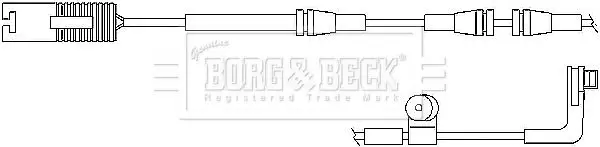 Handler.Part Warning contact, brake pad wear BORG & BECK BWL3030 2