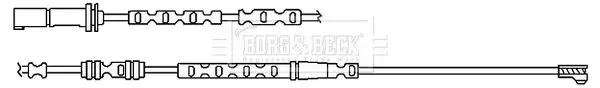 Handler.Part Warning contact, brake pad wear BORG & BECK BWL3095 2