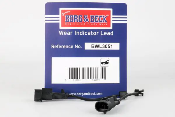 Handler.Part Warning contact, brake pad wear BORG & BECK BWL3051 1