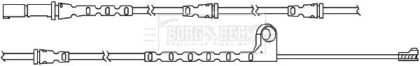 Handler.Part Warning contact, brake pad wear BORG & BECK BWL3066 2