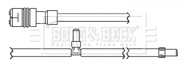 Handler.Part Warning contact, brake pad wear BORG & BECK BWL3123 3