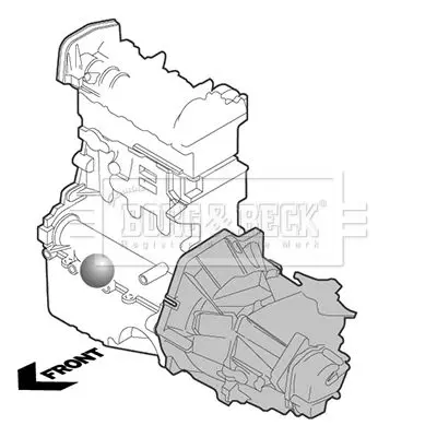 Handler.Part Engine mounting BORG & BECK BEM3989 2