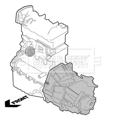 Handler.Part Engine mounting BORG & BECK BEM3110 2