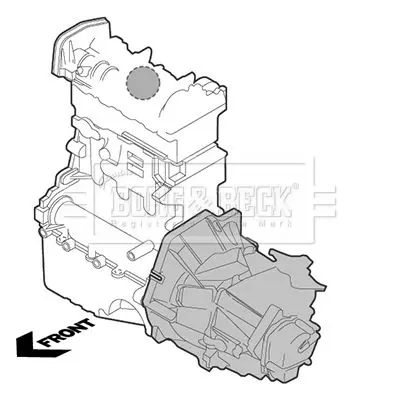 Handler.Part Engine mounting BORG & BECK BEM4122 2