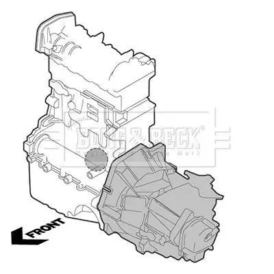 Handler.Part Engine mounting BORG & BECK BEM3845 2