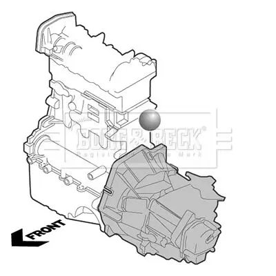 Handler.Part Engine mounting BORG & BECK BEM3540 2