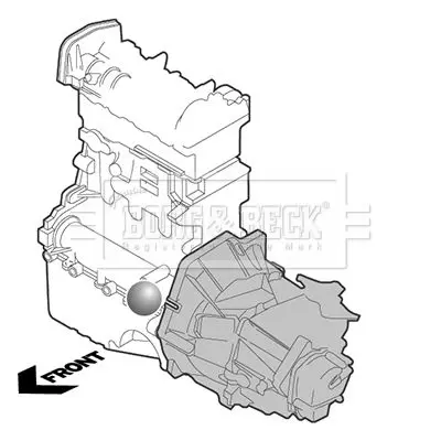 Handler.Part Engine mounting BORG & BECK BEM3321 2