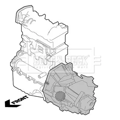 Handler.Part Engine mounting BORG & BECK BEM3546 2