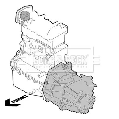 Handler.Part Engine mounting BORG & BECK BEM3686 2