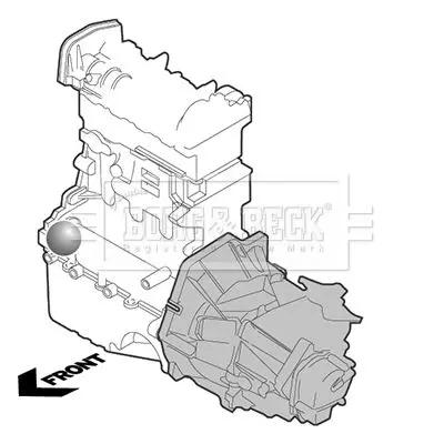 Handler.Part Engine mounting BORG & BECK BEM3366 2