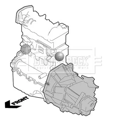 Handler.Part Engine mounting BORG & BECK BEM3099 2